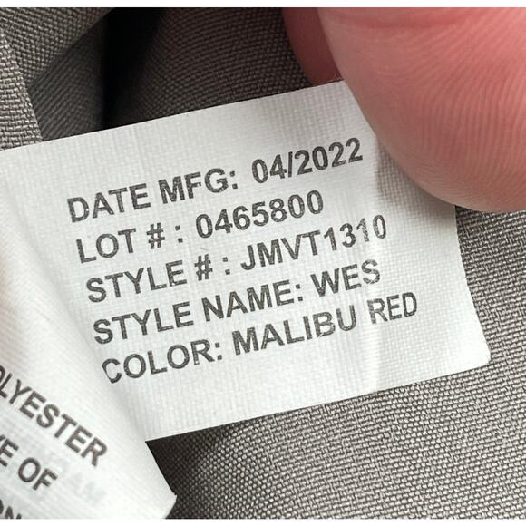 johnnie-O Men's Wes Full Zip Vest Malibu Red XXL Outdoors Gorpcore - Picture 11 of 13